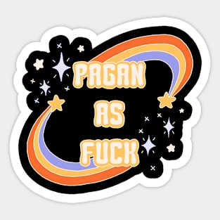 Pagan as Fuck Sticker